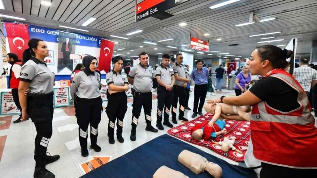 Ankara Büyükşehir Belediyesi’nden İlk Yardım Tatbikatı
