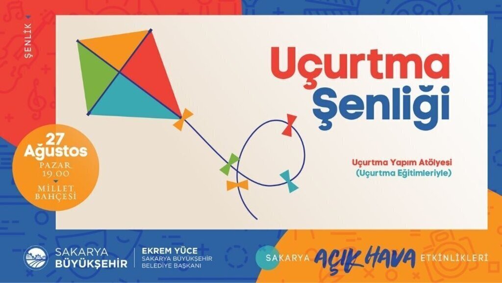 Sakarya Millet Bahçesi’nde Uçurtma Şenliği Var