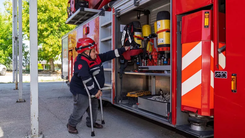 '110 Yaşar'ın 24 yıllık itfaiyecilik öyküsü
