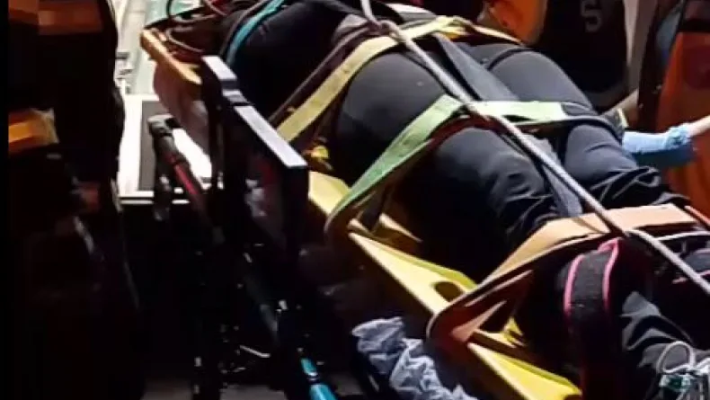 20 metre yükseklikten ormanlık alana düşerek yaralandı