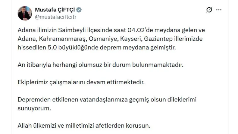 Adana'da 5 büyüklüğünde deprem (3)