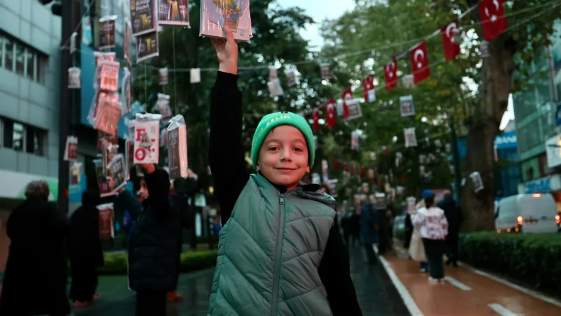 'Ağaçlar Kitap Açtı' etkinliği renkli görüntülere sahne oldu