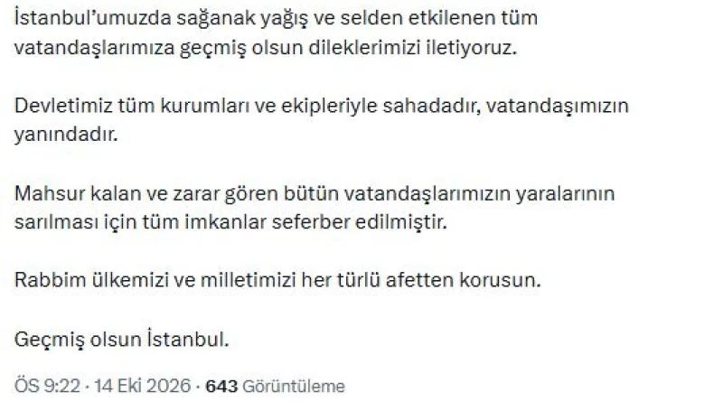 AK Parti'li Çelik: Devletimiz tüm kurumları ve ekipleriyle sahadadır
