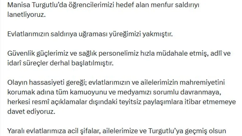 AK Parti'li Çelik: Menfur saldırıyı lanetliyoruz