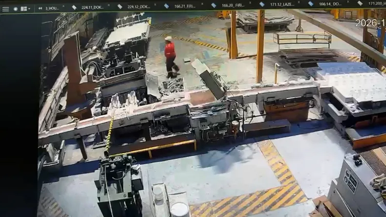 Alüminyum fabrikasındaki patlamanın görüntüleri ortaya çıktı