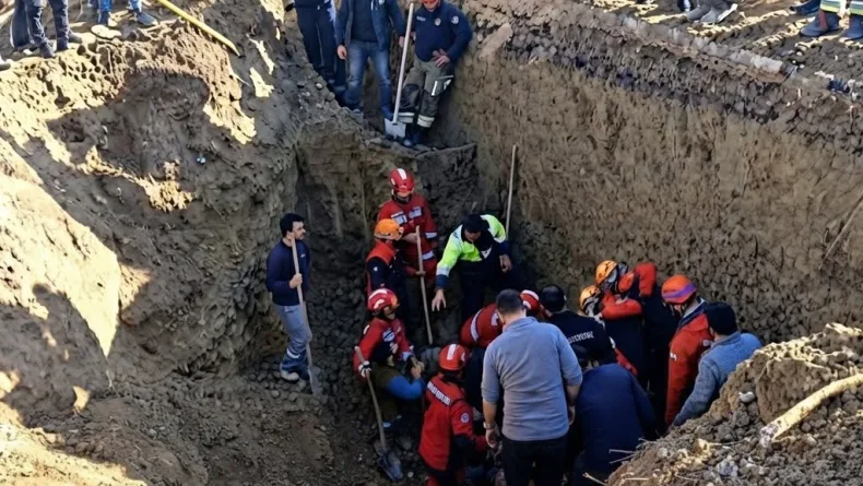 Ankara'da göçükte muhtar öldü