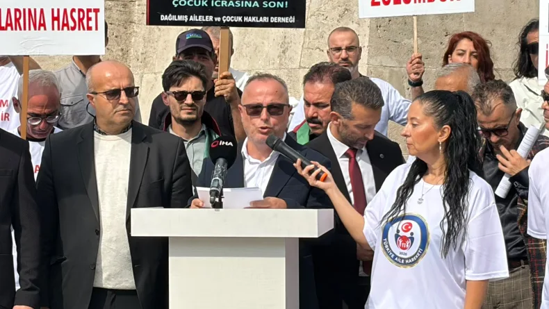 Ankara'da 'süresiz nafaka' protestosu