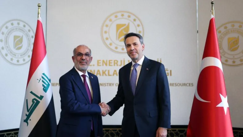 Bakan Bayraktar, Irak Petrol Bakanı Hüdeyir ile bir araya geldi
