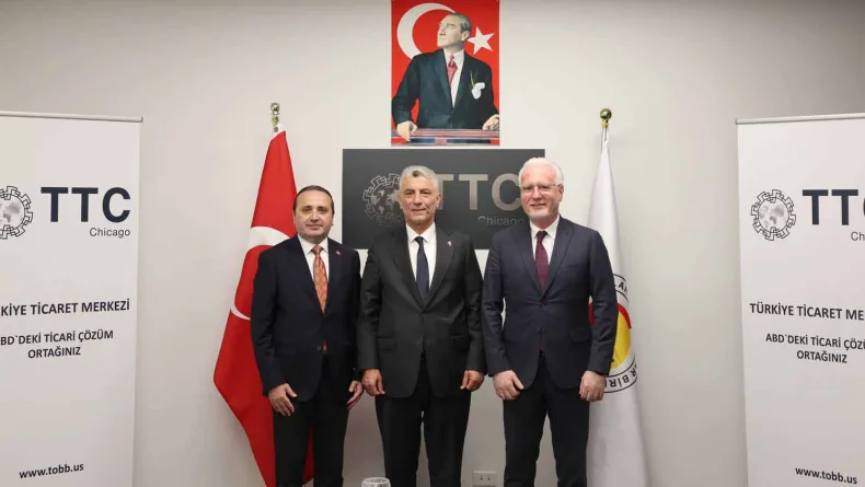 Bakan Bolat'tan Chicago'daki Türk Ticaret Merkezi'ne ziyaret: ABD ile ticaret hedefimiz 50 milyar dolar