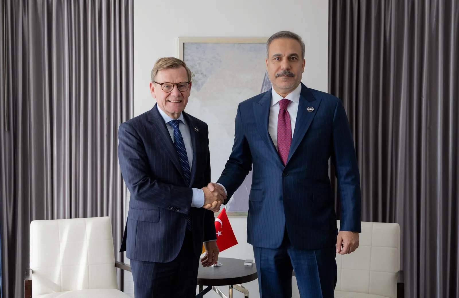 Bakan Fidan Atlanta'da Alman Mevkidaşı Wadephul ile görüştü