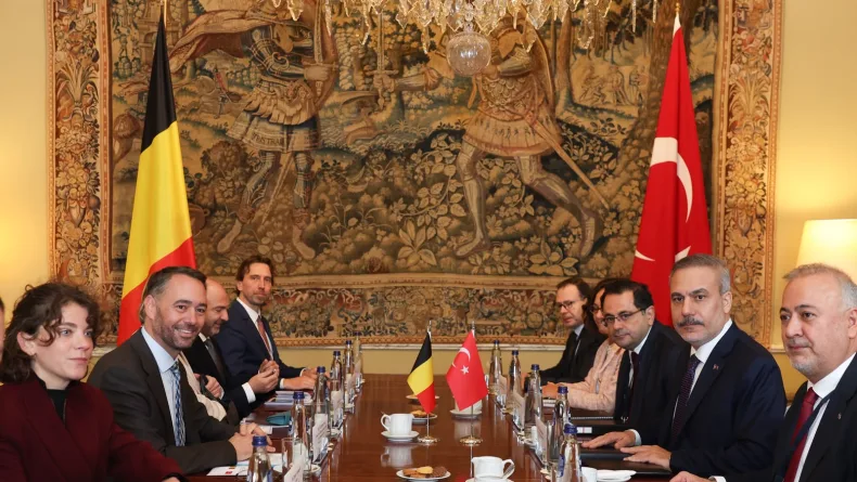 Bakan Fidan, Belçikalı mevkidaşı Prevot ile görüştü