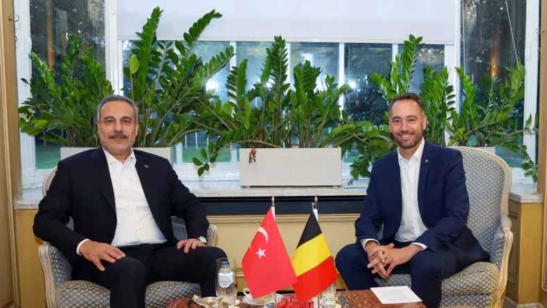 Bakan Fidan, Belçikalı mevkidaşı Prevot ile görüştü