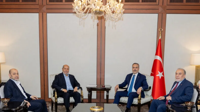Bakan Fidan, Hamas Siyasi Büro Şefi Hayye ve beraberindeki Hamas heyetini kabul etti