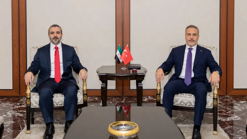 Bakan Fidan, Suriyeli mevkidaşı Şeybani ile bir araya geldi
