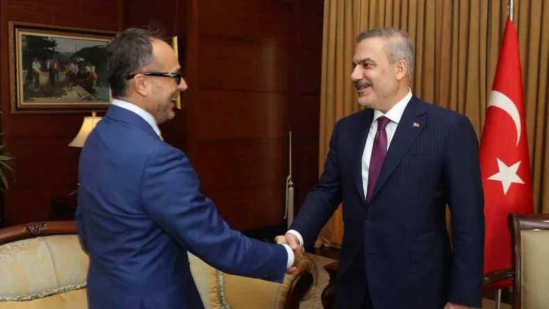 Bakan Fidan, TÜRKPA Genel Sekreteri Hasan'ı kabul etti