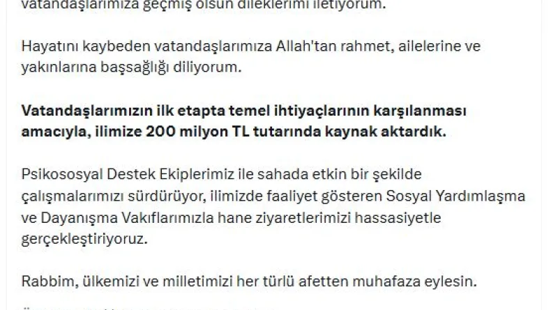 Bakan Göktaş: İstanbul'a 200 milyon TL kaynak aktardık