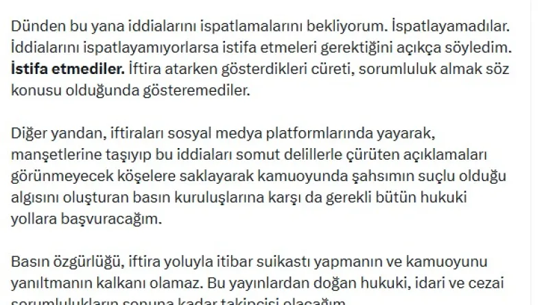 Bakan Göktaş'tan, Ümit Özlale, Cemal Enginyurt ve Ali Mahir Başarır hakkında suç duyurusu