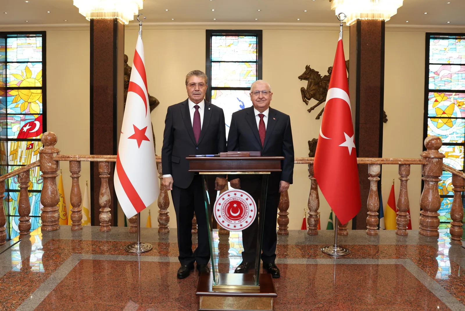 Bakan Güler, KKTC Başbakanı Üstel ile görüştü