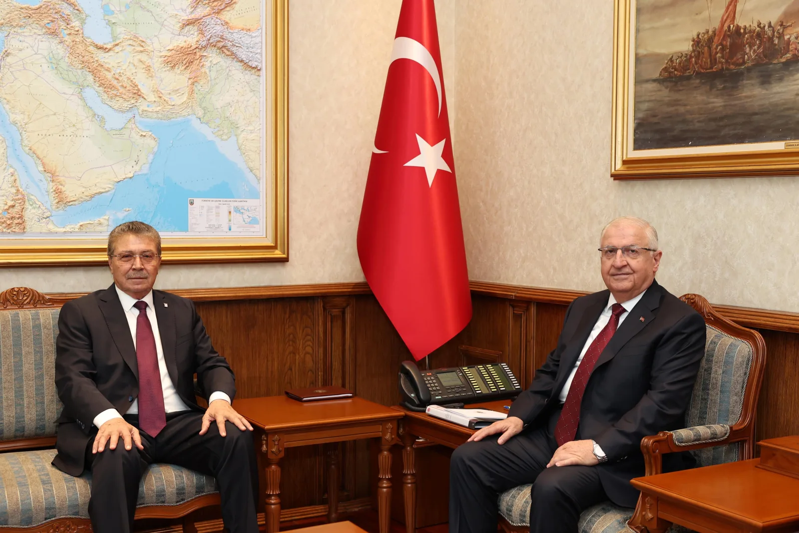 Bakan Güler, KKTC Başbakanı Üstel ile görüştü
