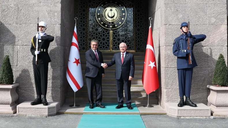 Bakan Güler, KKTC Başbakanı Üstel ile görüştü
