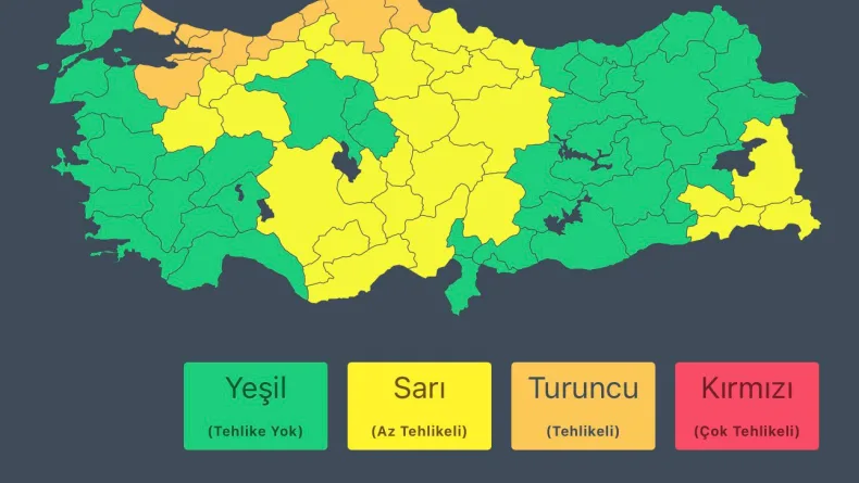 Bakan Kurum: 10 ilde turuncu, 26 ilde sarı kodlu uyarı var