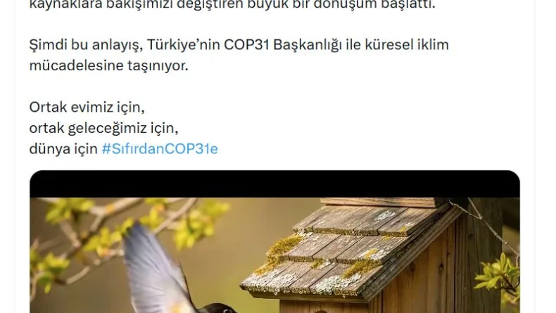 Bakan Kurum: Sıfır Atık anlayışı, Türkiye'nin COP31 başkanlığı ile küresel iklim mücadelesine taşınıyor