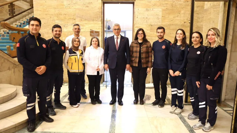 Bakan Memişoğlu'ndan, TBMM İlk Yardım Merkezi’ne ziyaret