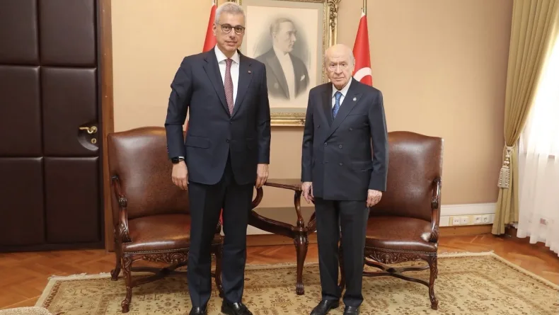 Bakan Şimşek'ten, Bahçeli’ye ziyaret