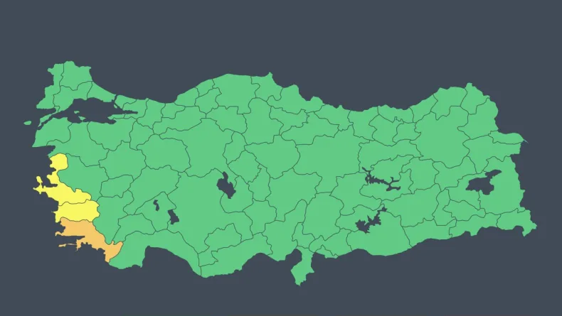 Bakanlıktan 3 il için şiddetli yağış uyarısı
