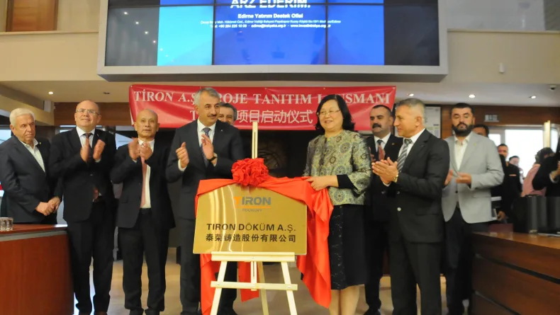 Çinli firmadan Edirne'de 40 milyon dolarlık yatırım
