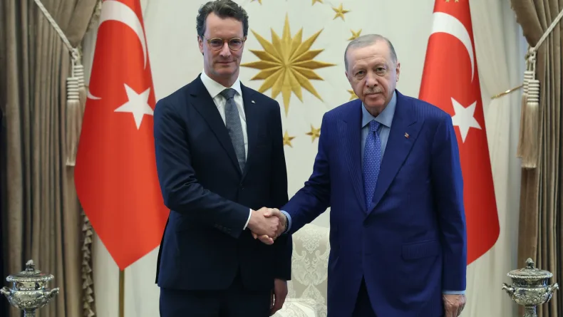 Cumhurbaşkanı Erdoğan, Almanya'nın Kuzey Ren-Vestfalya Eyaleti Başbakanı Wüst'ü kabul etti