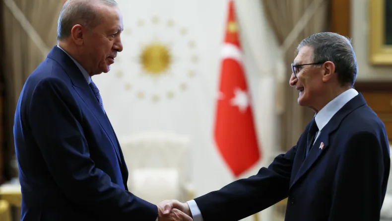 Cumhurbaşkanı Erdoğan, Aziz Sancar'ı kabul etti