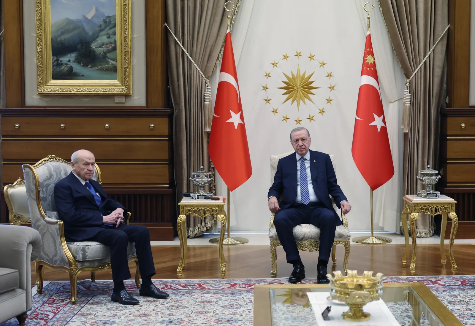 Cumhurbaşkanı Erdoğan, Bahçeli'yi kabul etti