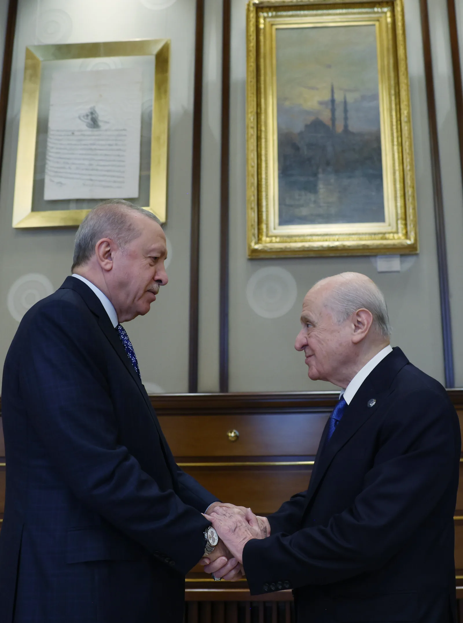 Cumhurbaşkanı Erdoğan, Bahçeli'yi kabul etti