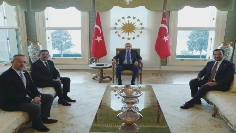 Cumhurbaşkanı Erdoğan, Çekmeköy Belediye Başkanı Orhan Çerkez'i kabul etti