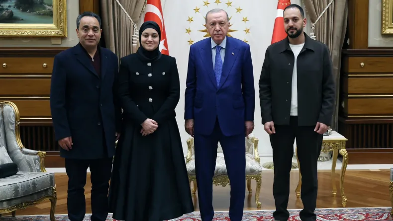 Cumhurbaşkanı Erdoğan, Filistinli Hind Rajab'ın ailesini kabul etti