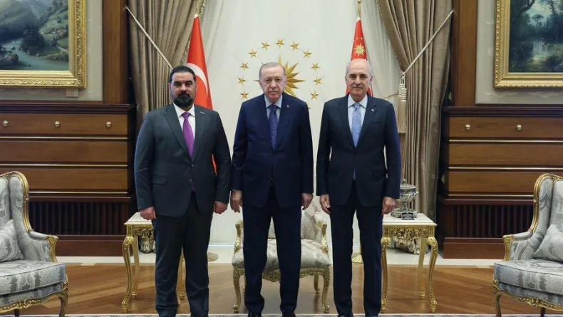 Cumhurbaşkanı Erdoğan, Irak Meclis Başkanı Halbusi'yi kabul etti