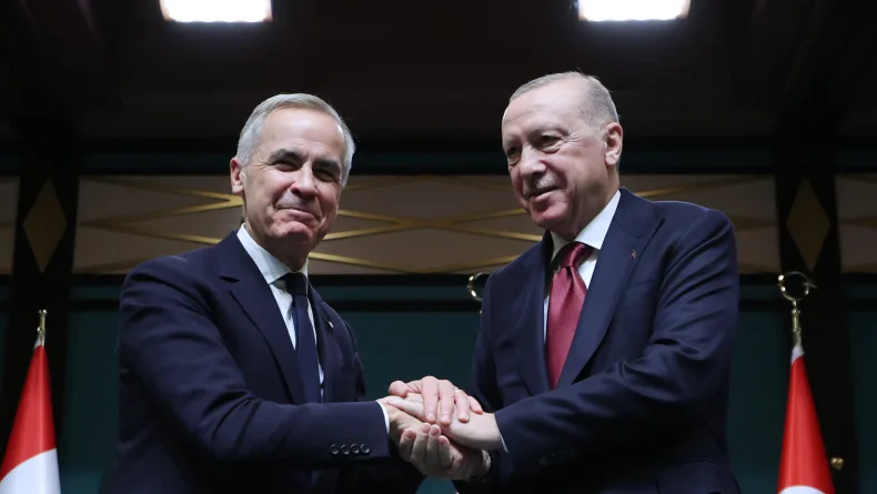 Cumhurbaşkanı Erdoğan, Kanada Başbakanı Carney'i resmi törenle karşıladı (2)