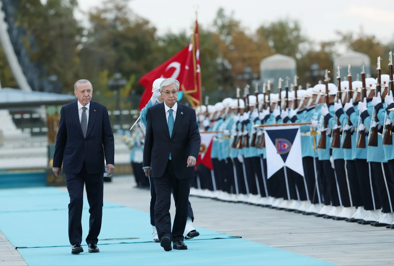 Cumhurbaşkanı Erdoğan Kazakistan Cumhurbaşkanı Tokayev'i karşıladı / Ek fotoğraflar
