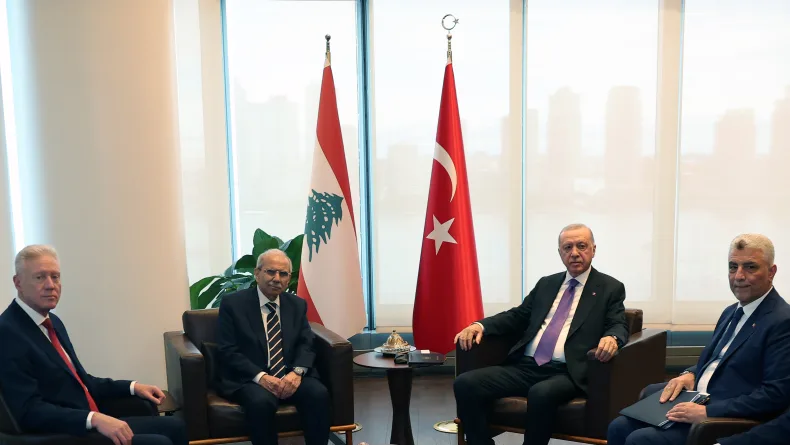 Cumhurbaşkanı Erdoğan, Lübnan Başbakanı Nevaf Selam ile görüştü