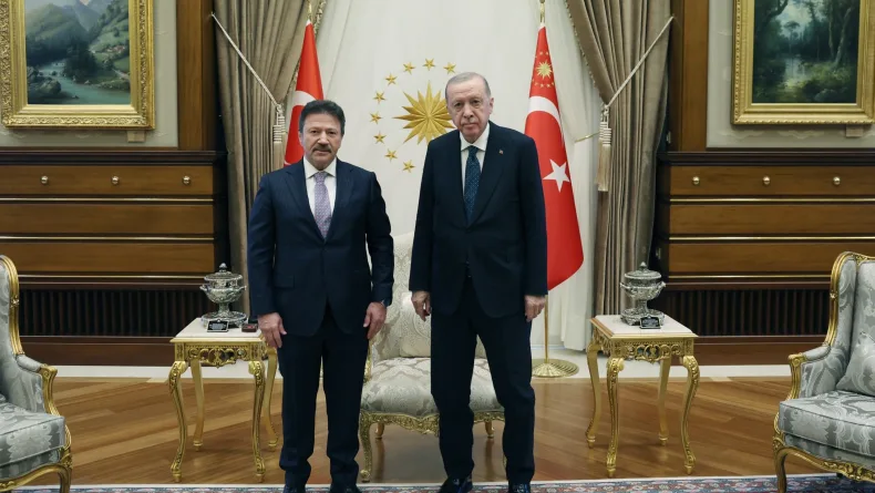 Cumhurbaşkanı Erdoğan, TESK Genel Başkanı Yiğiner'i kabul etti