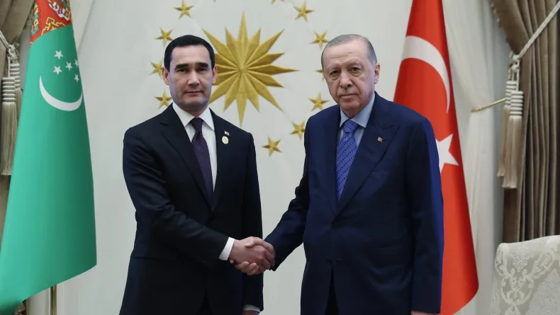 Cumhurbaşkanı Erdoğan, Türkmenistan Devlet Başkanı Berdimuhammedov ile görüştü