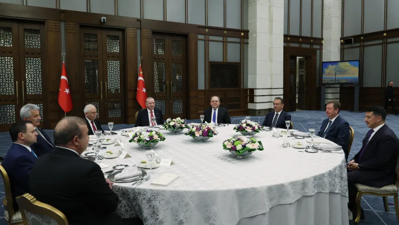 Cumhurbaşkanı Erdoğan, yüksek mahkeme başkanlarıyla yemekte bir araya geldi