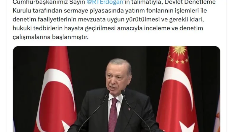 Devlet Denetleme Kurulu Başkanı Tanrıkulu'dan sermaye piyasalarına ilişkin açıklaması