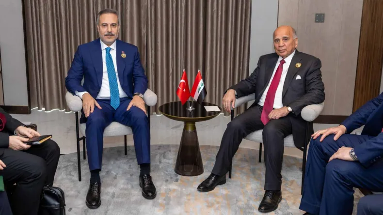Dışişleri Bakanı Fidan, Iraklı mevkidaşı Hüseyin ile bir araya geldi