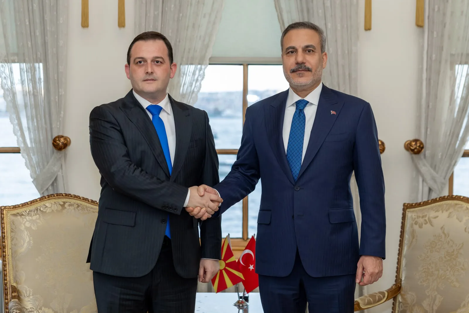 Dışişleri Bakanı Fidan, Kuzey Makedonya Devlet Bakanı Zeynula ile görüştü