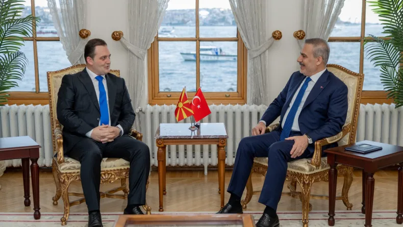 Dışişleri Bakanı Fidan, Kuzey Makedonya Devlet Bakanı Zeynula ile görüştü