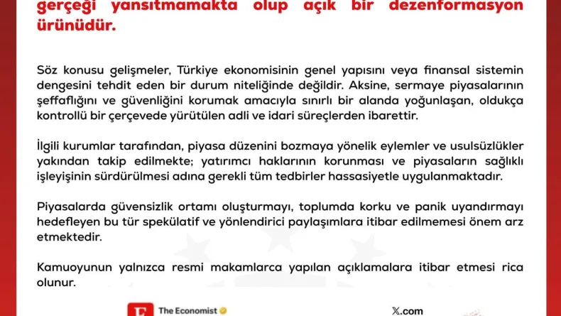 DMM'den fon piyasasına ilişkin dezenformasyon uyarısı