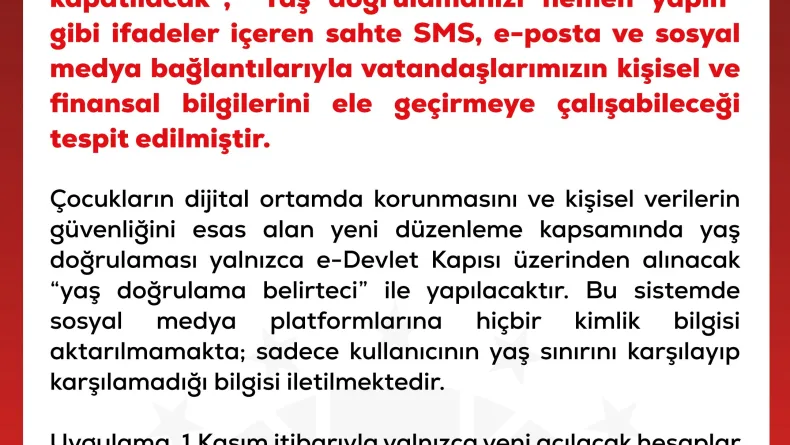 DMM'den 'sosyal medyada yaş düzenlemesi' uyarısı