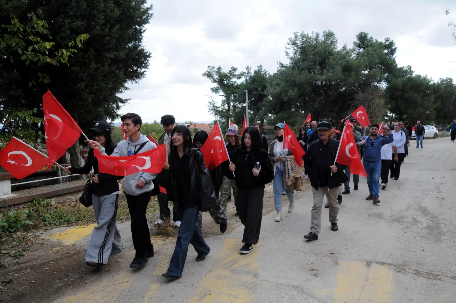 Edirne'de Sırpsındığı Zaferi dolayısıyla 4 kilometrelik anma yürüyüşü yapıldı